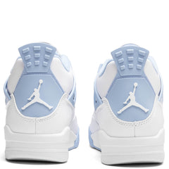 Women's 4 Retro 'Aluminum' - White/Aluminum/Blue Tint/Oil Green
