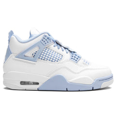 Women's 4 Retro 'Aluminum' - White/Aluminum/Blue Tint/Oil Green