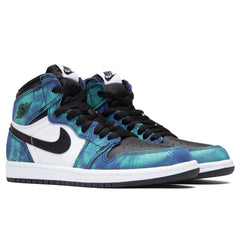 1 High OG (PS) "Tie-Dye" - White/Black/Aurora Green
