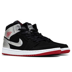 1 Mid - Black/Gym Red/Metallic Silver