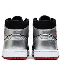 1 Mid - Black/Gym Red/Metallic Silver
