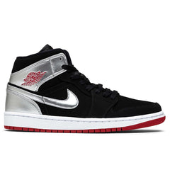 1 Mid - Black/Gym Red/Metallic Silver