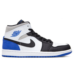 1 Mid "Royal Black Toe" - Black/White/Blue