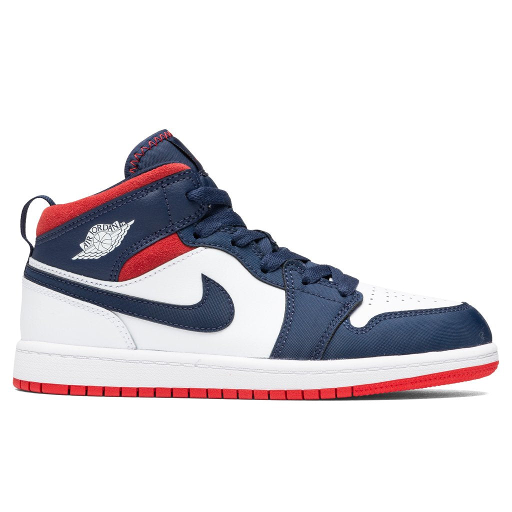1 Mid SE (PS) - White/University Red/Midnight Navy