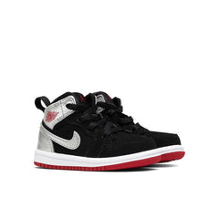 1 Mid (TD) - Black/Gym Red/Metallic Silver/White