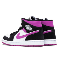 Women's 1 Mid - Black/Cactus Flower