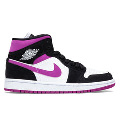 Women's 1 Mid - Black/Cactus Flower