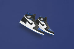 1 Retro High OG "Royal Toe" - Black/White/Game Royal