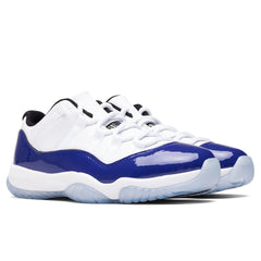 Women's 11 Retro Low "Concord" - White/Black/Concord