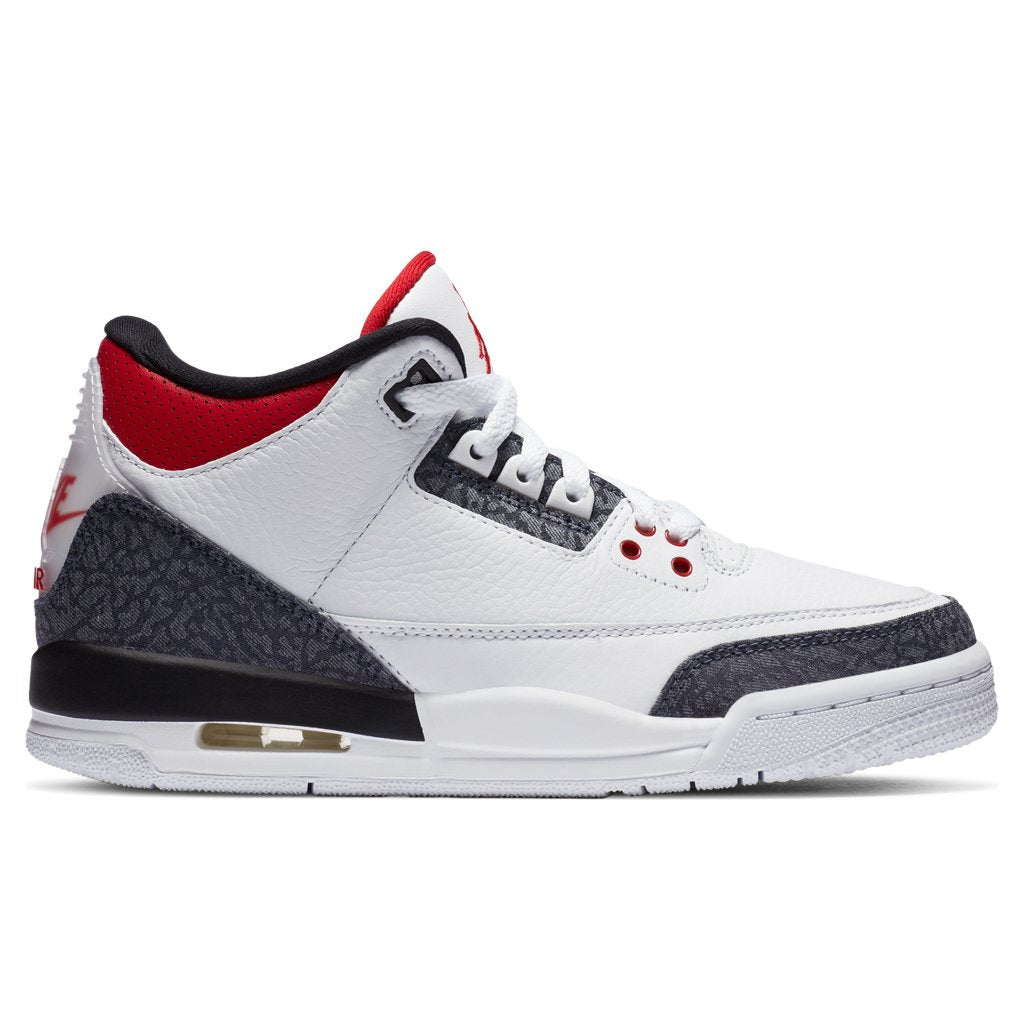 3 Retro SE (GS) "Denim" - White/Black