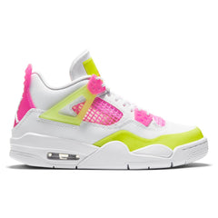 4 Retro SE (GS) "Lemon Venom" - White/Pink Blast