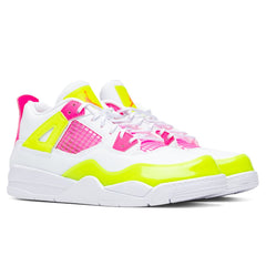 4 Retro SE (PS) "Lemon Venom" - White/Pink Blast