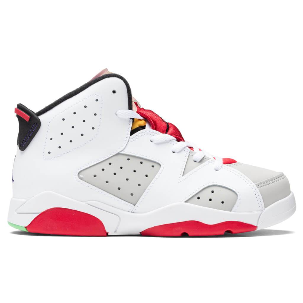 6 Retro (PS) "Hare" - Neutral Grey/Black/White/True Red