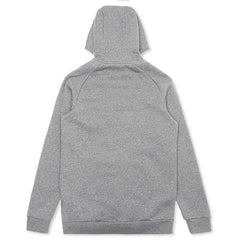 Fleece Full-Zip Hoodie - Carbon Heather/Black