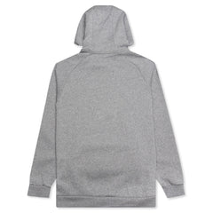 Fleece Pullover Hoodie - Carbon Heather/Black