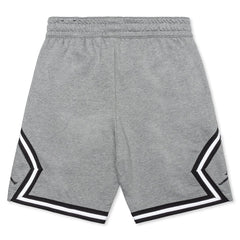 Jumpman Fleece Diamond Short - Carbon Heather/White