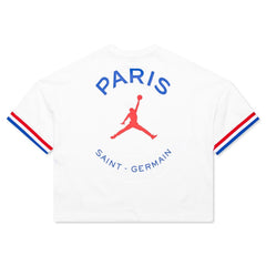 x PSG Women's S/S Top - White/University Red